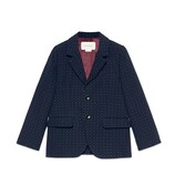 Children's dot pattern cotton wool jacket