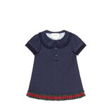 Baby jersey denim dress