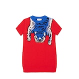 Kinder Kleid aus Merinowolle mit Tiger
