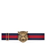 Elastic belt with feline buckle