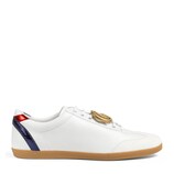 Leather sneaker with GG