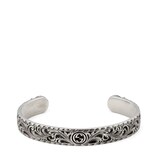 Gucci Bracelet in silver with feline head - view 2