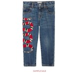 Children's embroidered denim pant