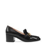 Gucci Leather mid-heel loafer - view 2