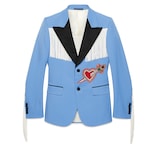 Jacke mit Stickerei und Fransen