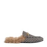 Princetown dot jacquard slipper