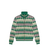 Jacke aus Wolle und Wellen-Jacquard aus Lurex