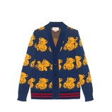 Wool teddy bear cardigan