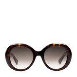 Oval-frame acetate sunglasses
