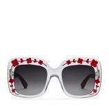 Oversize square-frame acetate sunglasses