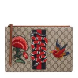 Embroidered GG Supreme pouch