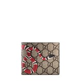 Gucci Snake print GG Supreme wallet - view 2
