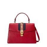 Gucci Sylvie crocodile top handle bag - view 2