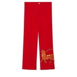 Gucci エンブロイダリー付き ストレッチウール アンクルパンツ - view 2