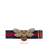 Gucci Web belt with bee - view 2