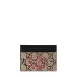 Gucci Snake print GG Supreme card case - view 2