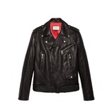 Leather fringe jacket with tiger