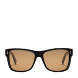 Rectangular-frame acetate sunglasses