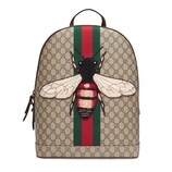 Gucci Web Animalier backpack with bee - view 2