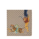 Gucci Children's felines print shawl - view 2