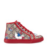 Gucci Children's GG ducks high-top sneaker - view 2