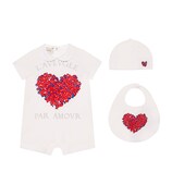 Gucci 〔ベビー〕 コサージュ プリント 3ピースギフトセット - view 2
