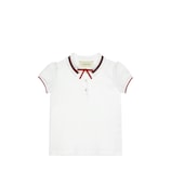 Gucci Kinder Poloshirt aus Baumwolle mit Schleife - view 2