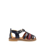 Gucci Toddler leather sandal with Web - view 2