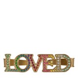 Gucci Loved palm cuff with crystals - view 2