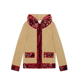 Gucci Sequin gold lurex hooded jacket - view 2