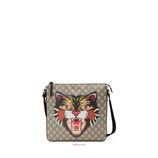 Gucci Angry Cat print GG Supreme flat messenger - view 2