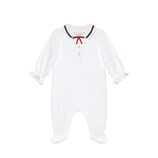 Gucci Baby cotton sleepsuit with bow - view 2