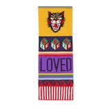 Gucci Striped symbols wool scarf - view 2