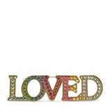 Gucci Loved brooch with crystals - view 2