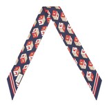 Gucci GG Wallpaper print silk neck bow - view 2