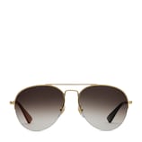 Gucci Occhiali da sole aviator in metallo - view 2