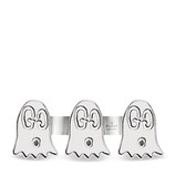 Gucci GucciGhost double finger ring in silver - view 2