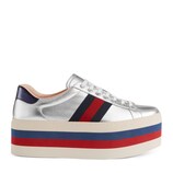 Gucci レザー ロートップ プラットフォーム スニーカー - view 2