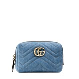 Gucci 〔GGマーモント〕 日本限定 デニム コスメティックケース - view 2