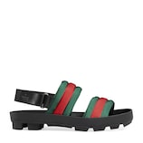 Gucci Leather and Web sandal - view 2