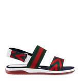 Gucci Children's Chevron leather sandal - view 2