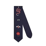 Gucci Embroidered wool tie - view 2