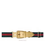 Gucci Cintura con dettaglio Web e fibbia squadrata - view 2