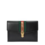Gucci Sylvie leather maxi clutch - view 2