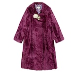 Gucci Mantel aus Fell mit Brosche - view 2