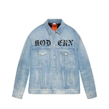 Gucci Übergroße Jacke aus Denim mit Applikationen - view 2