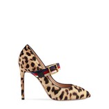 Gucci Sylvie leopard print calf hair pump - view 2
