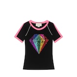 Gucci スパンコール ダイヤモンド コットン Tシャツ - view 2