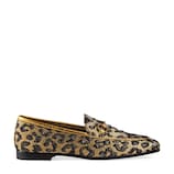 Gucci Gucci Jordaan leopard jacquard loafer - view 2