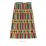 Gucci Rock aus Seide mit Ketten-Print - view 2